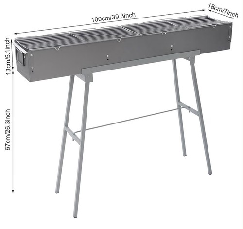 Holzkohlegrill 100cm mangal - 100cm,