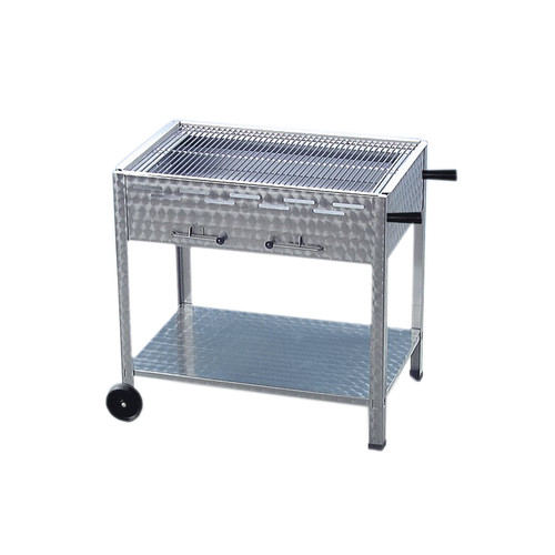 3er holzkohlegrill edelstahl - holzkohlegrill,