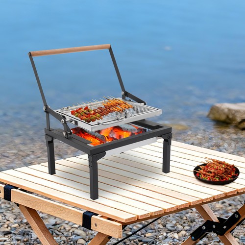 Klappbarer holzkohlegrill - klappbarer,