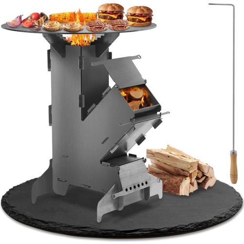 Raketenofen mit grillplatte - raketenofen,
