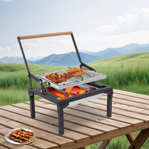 Faltbarer holzkohlegrill - faltbarer,